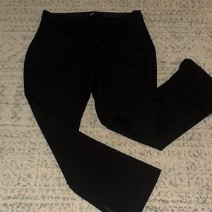 Express side zip Classic Black pants with split hem